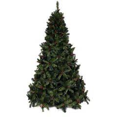 MICA - Árbol de Navidad Verde 200 cm, Diametro 120 cm. Con 1252 Ramas y Soporte de Base