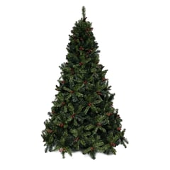 MICA - Árbol de Navidad Verde 225 cm, Diametro 130 cm. Con 1562 Ramas y Soporte de Base