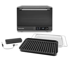 KITCHENAID - Horno con Freidora de Aire Sin Aceite 28 lt Doble Convección con Medidor de Temperatura