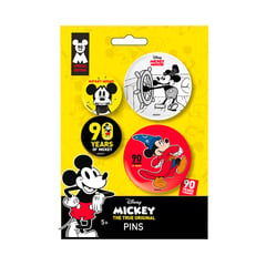 MICKEY MOUSE - Arte y Manualidad Mickey Deco Hogar Set x4 Pines Decorativos