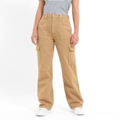 BASEMENT - Pantalón Cargo para Mujer Tiro medio