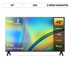 TCL - Televisor 43 pulgadas LED Full HD Smart TV