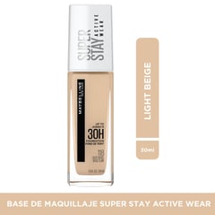 MAYBELLINE - Base de maquillaje Líquida SperStay Full Coverage Natural Beige Active Wear 30 ml