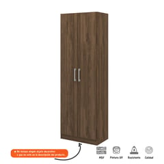 BERTOLINI - Closet Moderno en Aglomerado MDP 2 Puertas 169 x 56 x 34 cm  - Mueble