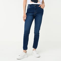 UNIVERSITY CLUB - Jean Skinny para Mujer Tiro alto de Algodón