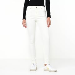 UNIVERSITY CLUB - Jean Skinny para Mujer Tiro alto de Algodón