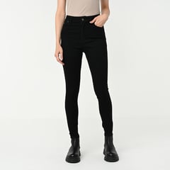 UNIVERSITY CLUB - Jean Skinny para Mujer Tiro alto de Algodón