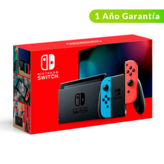 NINTENDO - Consola Switch | 2 Joy-Con Neon Rojo y Azul | 32GB de almacenamiento