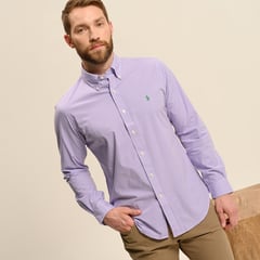 RALPH LAUREN - Camisa Hombre de Cuadros Manga larga de Algodón Polo