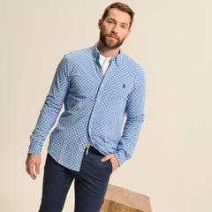 RALPH LAUREN - Camisa Hombre de Rombos Manga larga de Algodón Polo