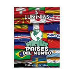 LUMINIAS - Pack Mapa Album + 2 Sobres - Países del mundo