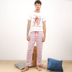 BEARCLIFF - Pijama para Hombre Larga Manga corta