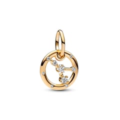 PANDORA - Charm Colgante Zodiaco Cáncer Recubrimiento en Oro