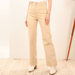 BASEMENT - Jean Culotte para Mujer Tiro alto de Algodón