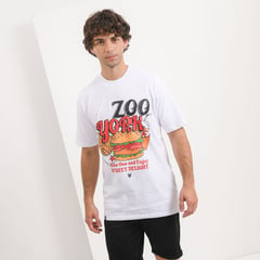 ZOO YORK - Camiseta para Hombre Manga corta con Estampado Oversize