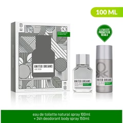 BENETTON - Estuche Perfume Hombre United Dreams Aim Hight 100ml EDT + Desodorante 150ml