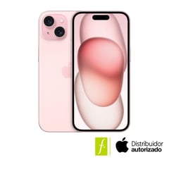 APPLE - IPhone 15 de 256GB 5G | 6GB RAM | Pantalla 6.1 pulgadas | Chip A16 Bionic | Carga Tipo C | Dynamic Island | Cámara 48MP