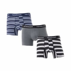 NEWBOAT - Boxers para Hombre Pack de 3 de Algodón