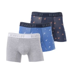 BEARCLIFF - Boxers para Hombre Pack de 3 de Algodón