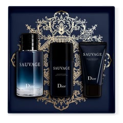 DIOR - Set de Perfume Hombre Sauvage Eau de Toilette, 100 ml + Sauvage Desodorante en Stick, 75 g + Sauvage Bálsamo After-shave 50 ml