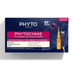 PHYTO - cyane Tratamiento Anticaída Reactivo para Mujer 12X5Ml