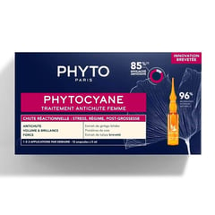 PHYTO - Cyane Tratamiento Anticaída Reactivo Para Mujer 12x5ml