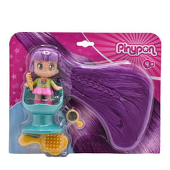 TOYLOGIC - Figura Pinypon Súper Melena Morada