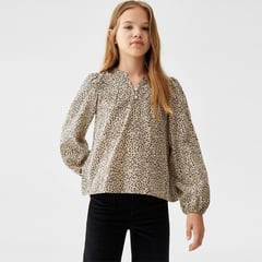 MANGO - Blusa para Niña en Algodón