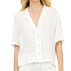 KIBYS - Camisa para mujer Blanco