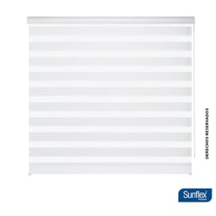 SUNFLEX - Cortina Roller Duo Blanco 100cm de ancho x170cm de alto