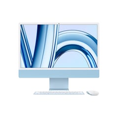 APPLE - iMac Azul | Chip M3 de |8GB de RAM | 256GB SSD de Almacenamiento | macOS | Pantalla Retina 4.5K 24 pulgadas | MQRQ3E/A| Computador iMac