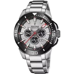 FESTINA - Reloj para Hombre Chrono Bike . Reloj análogo Plateado Acero inoxidable