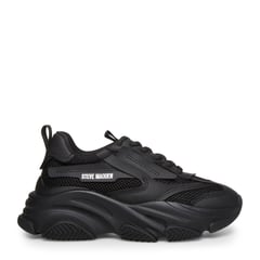 STEVE MADDEN - Tenis Negros Steven Madden para Mujer Moda Possesion 1 | Tenis de Moda para Mujer color Negro Steven Madden