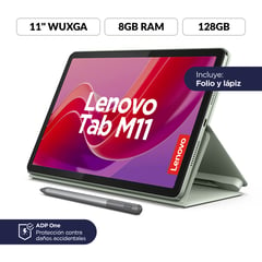 LENOVO - Tablet M11 128GB | Incluye Protector y Lapiz | Pantalla 10.95 pulgadas | 8GB RAM | Camara Posterior 13MP | Camara Frontal 8MP