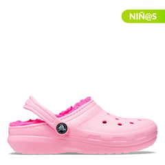 CROCS - Sandalias Classic Lined Clog T para Niña