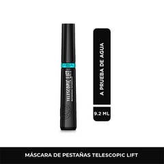 LOREAL PARIS - Pestañina Telescopic Lift Masc Blk WTP 9.4 ml