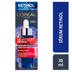 LOREAL PARIS - Sérum Noche Serum Retinol Antiarrugas 30ml para Todo tipo de piel 40gr