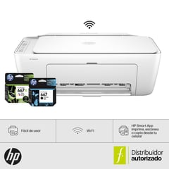 HP - Impresora multifuncional Desk Jet Ink Advantage 2875 | a Color | Compatible con Windows | Escaner y Copiadora