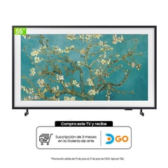 SAMSUNG - Combo Samsung 55 pulgadas | Incluye Marco Color Café | 4K Ultra HD Smart TV
