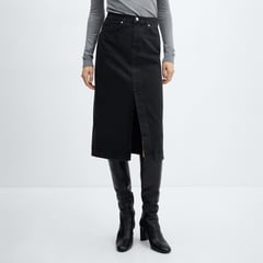 MANGO - Falda de jean para Mujer de Algodón
