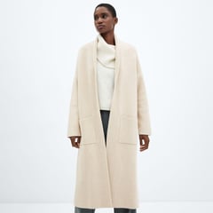 MANGO - Abrigo para Mujer con Tejido Oversize