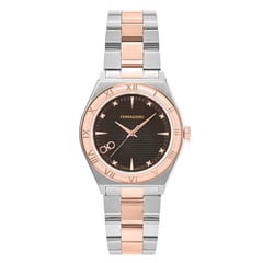 FERRAGAMO - Reloj para Mujer . Reloj Análogo Plateado Acero inoxidable