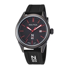 NAUTICA - Reloj para Hombre . Reloj Análogo Negro Metal