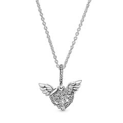 PANDORA - Collar Pandora de alas de angel En Plata Esterlina