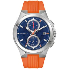 BULOVA - Reloj para Hombre Máquina MARC ANTHONY . Relojes análogos Silicona Naranja