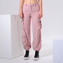 DENIMLAB - Pantalón Cargo para Mujer Tiro alto