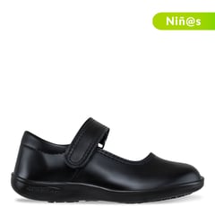CROYDON - Baletas Mafalda Negro para Niña Velcro | Zapatos Croydon Escolares