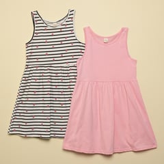 YAMP - Pack de 2 Vestido para Niña en Algodón