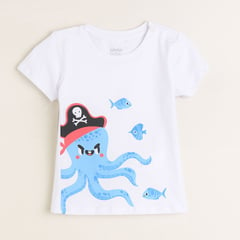 YAMP - Camiseta Bebé Niño con Estampado Print Algodón