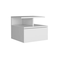 RTA MUEBLES - Mesa De Noche Moderna 1 Cajón 29.5 X 35.6 X 33.6 Cm